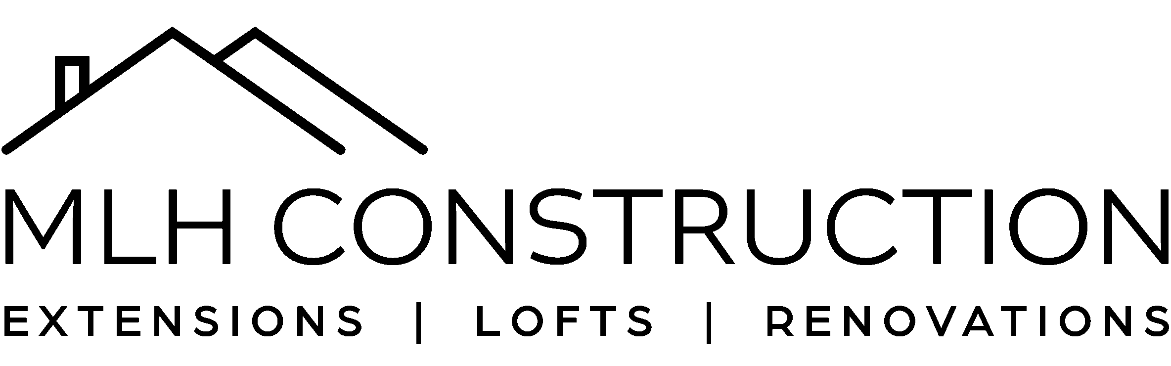 MLH Construction Logo Black