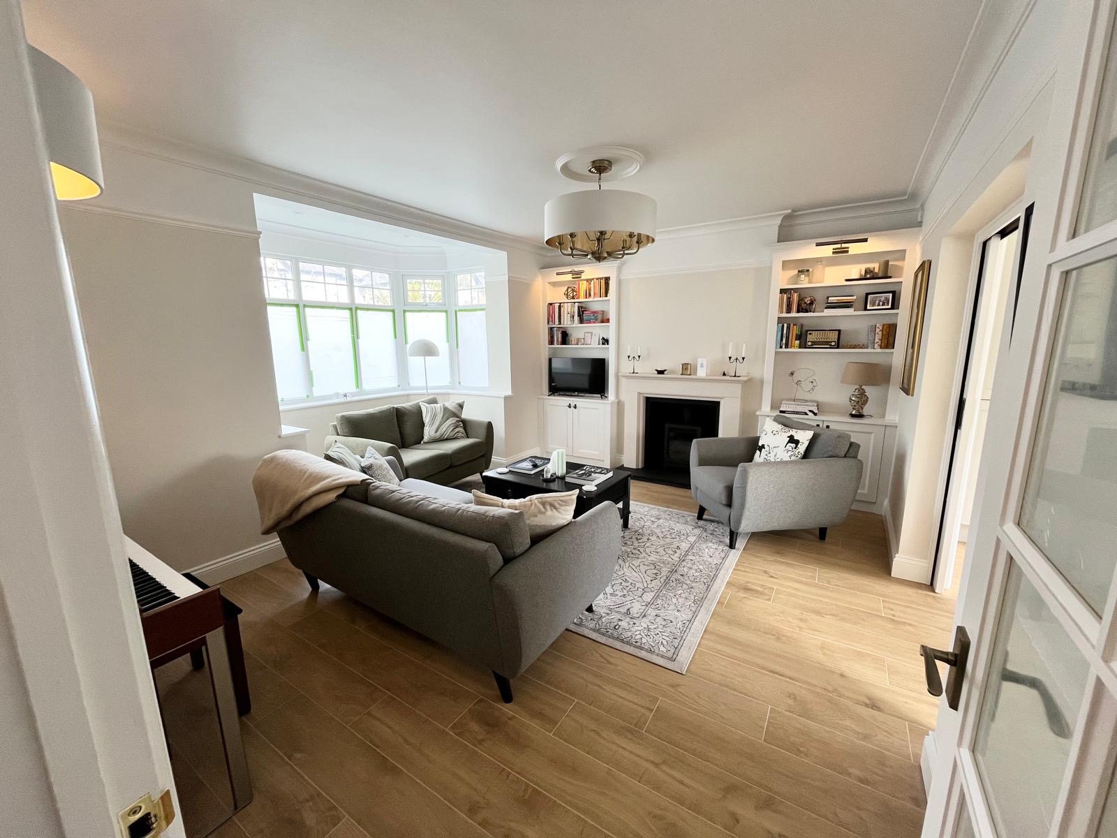 Open-plan living and kitchen renovation completed by MLH Construction in Ruislip