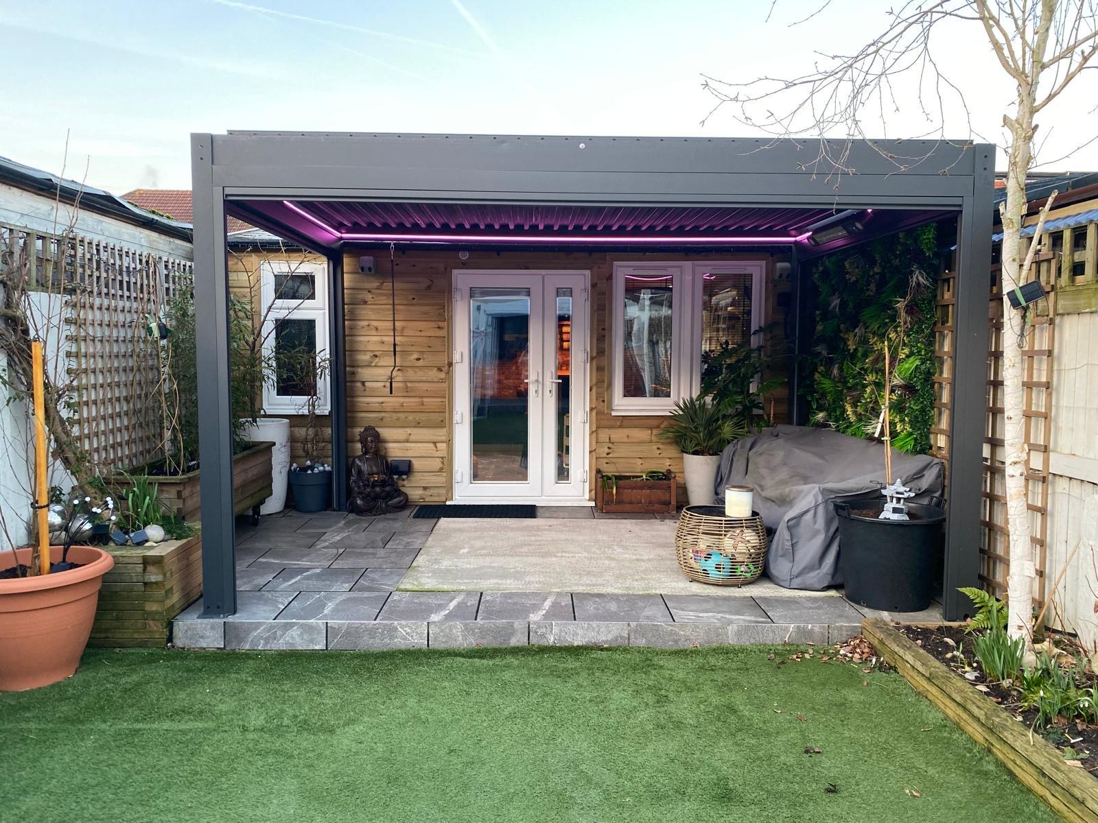 Patio and outdoor living space completed by MLH Construction in Ruislip